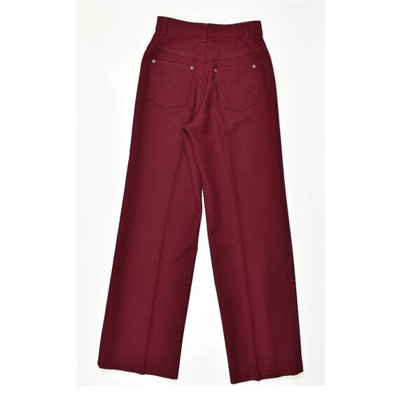 Levi's Pants - Vintage Levi's 70's Polyester Pocket Burgundy Pants - 26
